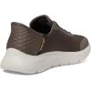 Skechers Men’s Hands Free Slip-Ins: Go Walk Flex Hands Up Sneaker(Brown)