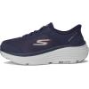 Skechers Men’s Hands Free Slip-ins Max Cushioning Endeavour-Cardova Sneaker(Navy/Orange)