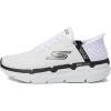 Skechers Men’s Max Cushioning Slip-ins-Athletic Workout Running Walking Shoes with Memory Foam Sneaker(White/Black)