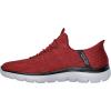 Skechers Men’s Summits Key Pace Hands Free Slip-in Loafer(Red/Black (Wide))