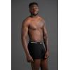 Skechers Men’s Tagless Boxer Briefs 6-Pack, Calzoncillos Ajustados, Moisture Wicking Underwear With Contoured Pouch(Black)