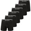 Skechers Men’s Tagless Boxer Briefs 6-Pack, Calzoncillos Ajustados, Moisture Wicking Underwear With Contoured Pouch(Black)
