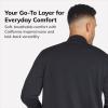Skechers Men’s The Hoodless Hoodie Go Walk Everywhere Full Zip Mock Neck Jacket(Bold Black)