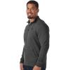 Skechers Men’s The Hoodless Hoodie Go Walk Everywhere Full Zip Mock Neck Jacket(Heather Charcoal)