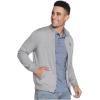 Skechers Men’s The Hoodless Hoodie Go Walk Everywhere Full Zip Mock Neck Jacket(Light Grey)