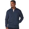 Skechers Men’s The Hoodless Hoodie Go Walk Everywhere Full Zip Mock Neck Jacket(Navy)