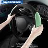 Skechers Steering Wheel Cover,Memory Foam Car Steering Wheel Cover,14.5-15inch Anti-Slip Safety Comfortable Desgin, Universal Accessory for Diverse Cars, Truck,SUV (Black & Red)(Green)