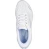 Skechers Women’s Aero Spark Hands Free Slip-ins Sneaker(White/Silver/Light Blue)