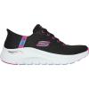 Skechers Women’s Arch Fit 2.0 Easy Chic Hands Free Slip-ins Sneaker(Bkhp=black/Hot Pink)