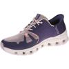 Skechers Women’s Glide Step Pro Hands Free Slip Ins Sneaker(Purple-coral)