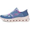 Skechers Women’s Glide Step Pro Hands Free Slip Ins Sneaker(Sltp=slate/Pink)