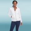 Skechers Women’s Go Walk Hoodless Hoodie Jacket(White)