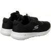 Skechers Women’s Go Walk Joy-Ecstatic Sneaker(Black Textile White Trim Dark)