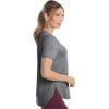 Skechers Women’s Go Walk Moisture Wicking Go Dri Tunic Tee(Agave/Ice Stripe Swift Stripe)