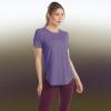 Skechers Women’s Go Walk Moisture Wicking Go Dri Tunic Tee(Simply Violet/Pastel Lilac Swift Stripe)