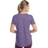 Skechers Women’s Go Walk Moisture Wicking Go Dri Tunic Tee(Simply Violet/Pastel Lilac Swift Stripe)