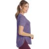 Skechers Women’s Go Walk Moisture Wicking Go Dri Tunic Tee(Simply Violet/Pastel Lilac Swift Stripe)