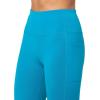 Skechers Women’s Go Walk Slip Ins High Waisted 10″ Active Bike Short(Ocean Teal)