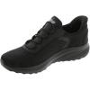 Skechers Women’s Hands Free Slip-ins Bobs Squad Chaos-in Color Sneaker(Black/Black)