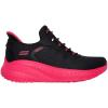 Skechers Women’s Hands Free Slip-ins Bobs Squad Chaos-in Color Sneaker(Black/Hot Pink)