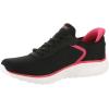 Skechers Women’s Hands Free Slip-ins Squad Chaos-Stroke of Luck Sneaker(Black)