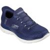 Skechers Women’s Hands Free Slip-ins Summits-Classy Night Sneaker(Navy/Silver)