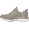 Skechers Women’s Hands Free Slip-ins Summits-Classy Night Sneaker(Taupe/Gold)