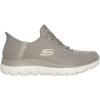 Skechers Women’s Hands Free Slip-ins Summits-Classy Night Sneaker(Taupe/Gold)