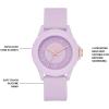 Skechers Women’s Rosencrans Mid Quartz Plastic and Silicone Casual Sports Watch(Light Purple)