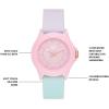 Skechers Women’s Rosencrans Mid Quartz Plastic and Silicone Casual Sports Watch(Pink/Purple/Green)
