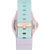 Skechers Women’s Rosencrans Mid Quartz Plastic and Silicone Casual Sports Watch(Pink/Purple/Green)