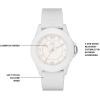 Skechers Women’s Rosencrans Mid Quartz Plastic and Silicone Casual Sports Watch(White)