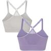 Skechers Women’s Seamless Cami Sports Bra 2 Pack, Comfortable Flexible Movement, Fitness and Yoga Paquete Sujetador(Ashes of Roses / Daybreak)