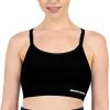 Skechers Women’s Seamless Cami Sports Bra 2 Pack, Comfortable Flexible Movement, Fitness and Yoga Paquete Sujetador(Black / Tanzine)