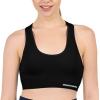 Skechers Women’s Seamless Racerback Sports Bra 2 Pack, Sostén Deportivo, Comfortable Flexible Movement , Fitness and Yoga(Bright White / Jet Black)