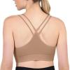Skechers Women’s Seamless Strappy Sports Bra 2 Pack, Sostén Deportivo, Comfortable Flexible Movement, Fitness and Yoga(Tanzine / Black)