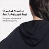 Skechers Women’s Skechluxe Restful Hoodigan Hooded Cardigan(Black)