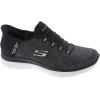 Skechers Women’s Summits Dazzling Haze Hands Free Slip In Seakers(Black White)