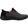Skechers Women’s Summits Dazzling Haze Hands Free Slip In Seakers(Black/Pink)