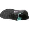 Skechers Women’s Summits Dazzling Haze Hands Free Slip In Seakers(Black/Turquoise)