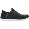 Skechers Women’s Summits Dazzling Haze Hands Free Slip In Seakers(Charcoal/Purple)