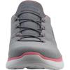 Skechers Women’s Summits Dazzling Haze Hands Free Slip In Seakers(Grey/Pink)