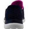 Skechers Women’s Summits Dazzling Haze Hands Free Slip In Seakers(Navy/Hot Pink)