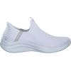 Skechers Women’s Ultra Flex 3.0-Cozy Streak Sneaker, 0(White Knit Light Gray Trim)