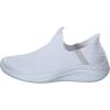 Skechers Women’s Ultra Flex 3.0-Cozy Streak Sneaker, 0(White Knit Light Gray Trim)