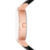 Skechers Women’s Watch and Stackable Bracelet Gift Set(Black/Rose Gold Pearl)