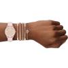 Skechers Women’s Watch and Stackable Bracelet Gift Set(Pink Rose Gold Set)