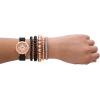 Skechers Women’s Watch and Stackable Bracelet Gift Set(Rose/Black Glitter Bracelet Set)