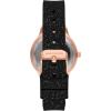 Skechers Women’s Watch and Stackable Bracelet Gift Set(Rose/Black Glitter Bracelet Set)