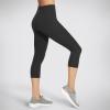 Skechers womens Go Walk High Waisted Mid Calf Legging(Bold Black)